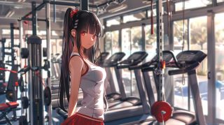 Anime Gym AI Wallpaper for Otaku Workouts