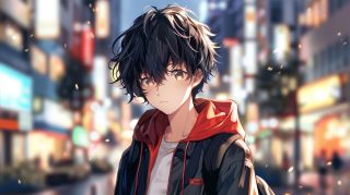 Download 4K Anime AI Boy Wallpaper