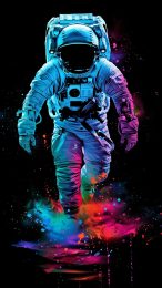 Retro Astronaut Wallpaper for Nokia Phones: Free Download