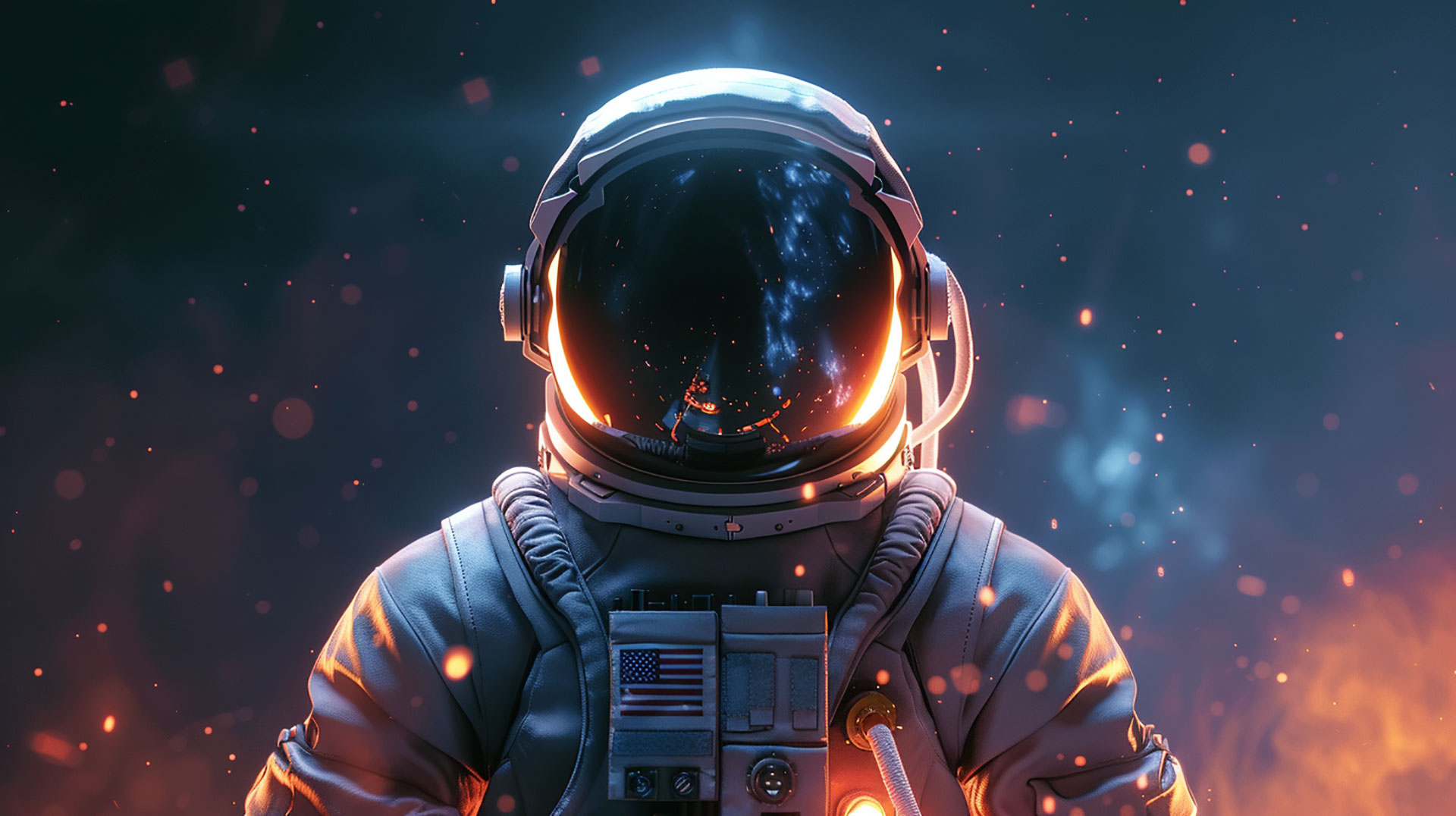 High-Resolution Astronaut AI PC Wallpapers