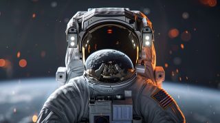 Astronaut AI Wallpaper: HD Quality for Desktop