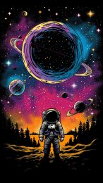 Artistic Astronaut Wallpaper for Oppo Phones: Free