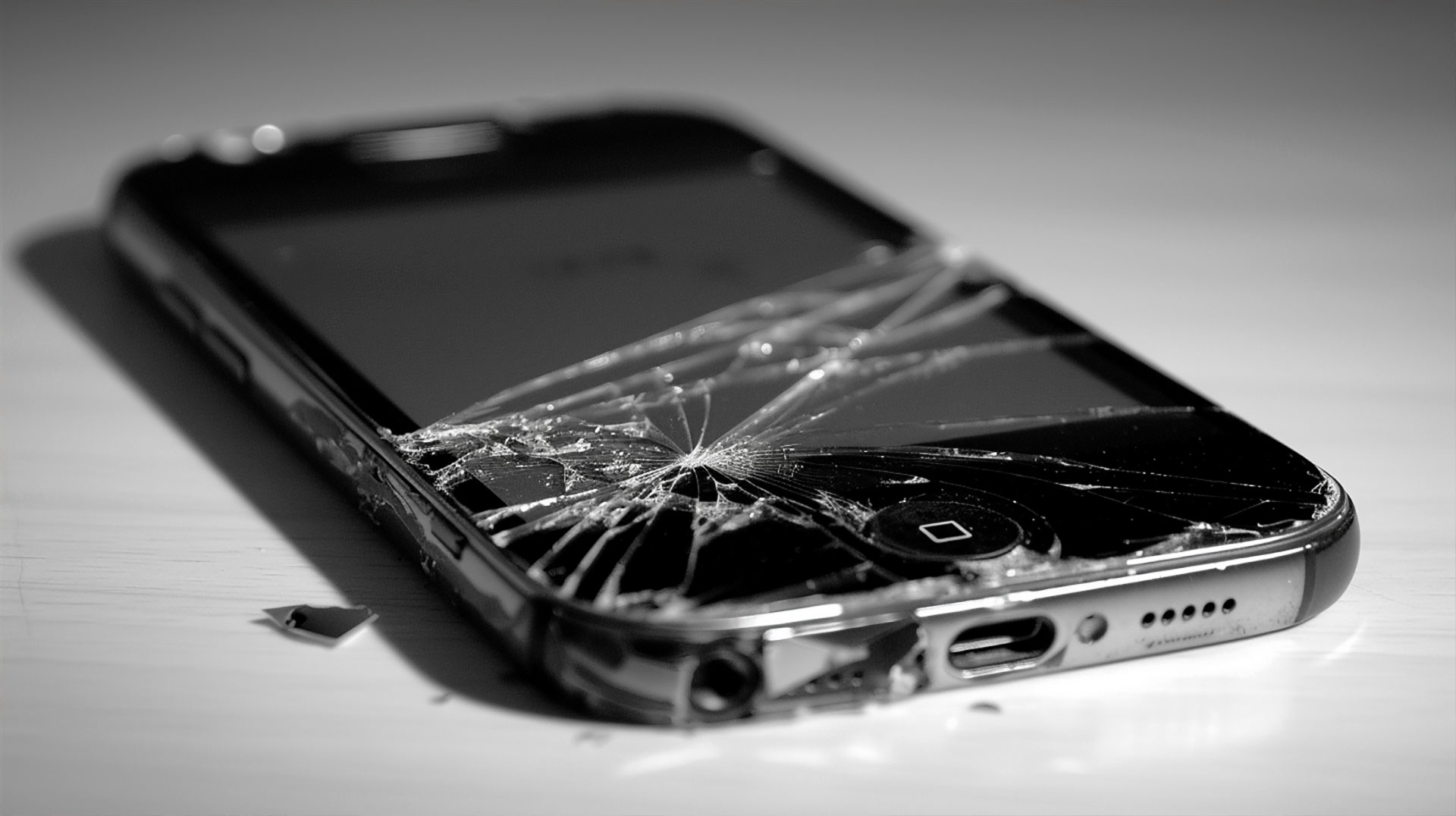 Download Broken Phone Screen Wallpaper 1920x1080