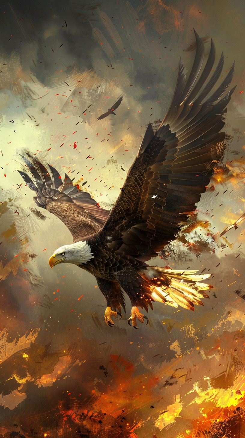 Iconic Strength: Bald Eagle HD Wallpaper