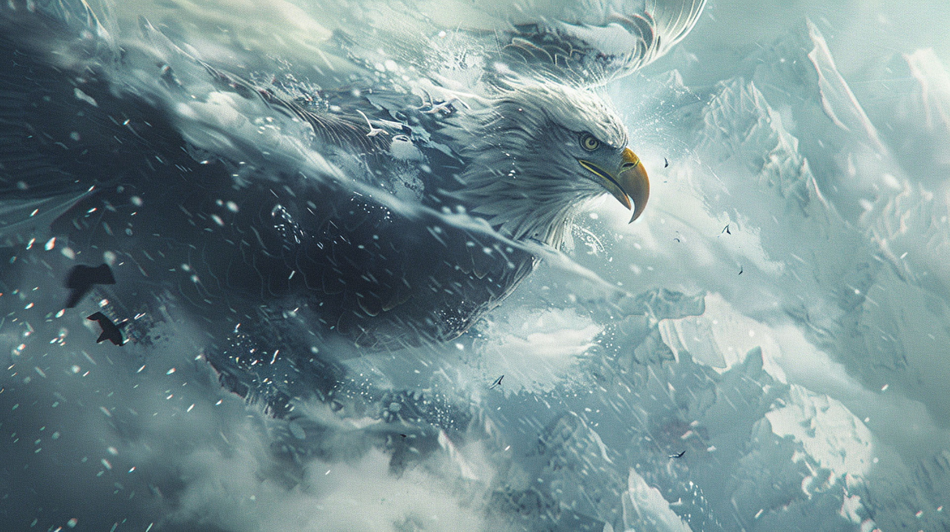 Bald Eagle in the Wild: HD AI Desktop Photo