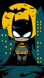 Colorful Batman Cartoon Lock Screen Wallpaper