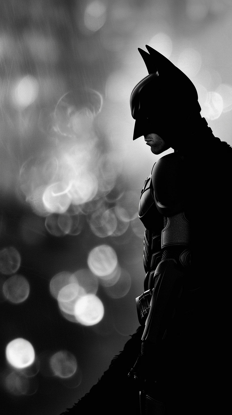 AI Enhanced Batman HD Wallpaper for Lock Screen