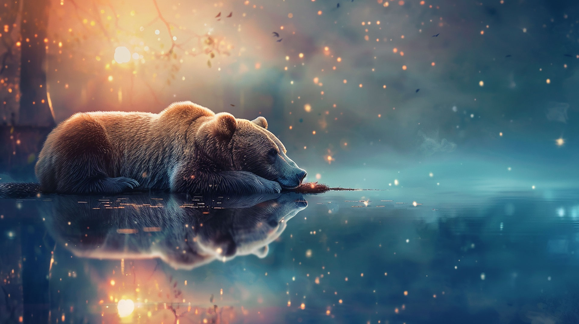 Roaring Bear AI Image Ultra HD Wallpaper