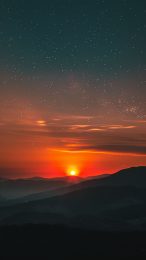 Beautiful Night Sky AI Wallpaper for iPhone