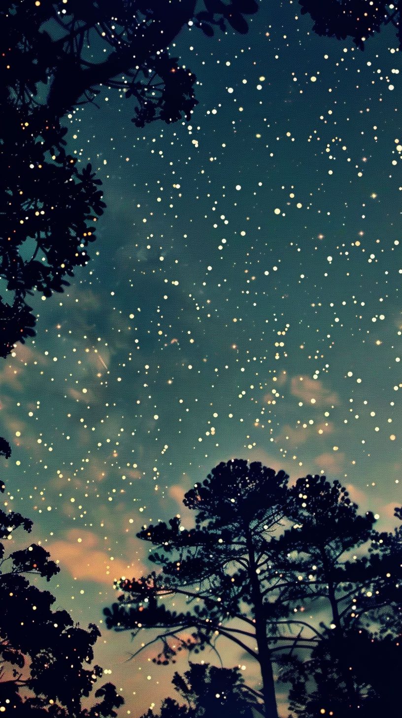 Stunning Night Sky AI Wallpaper for Mobile Devices