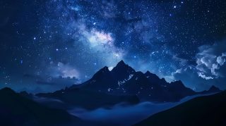 Captivating Night Sky AI Image for PC Wonder