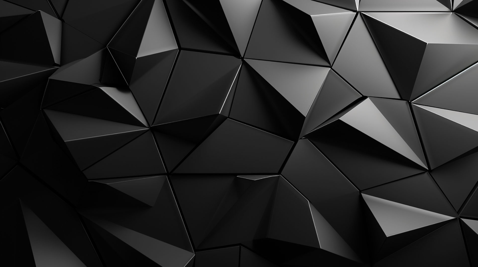 Ultra HD Black and White Geometric AI Background