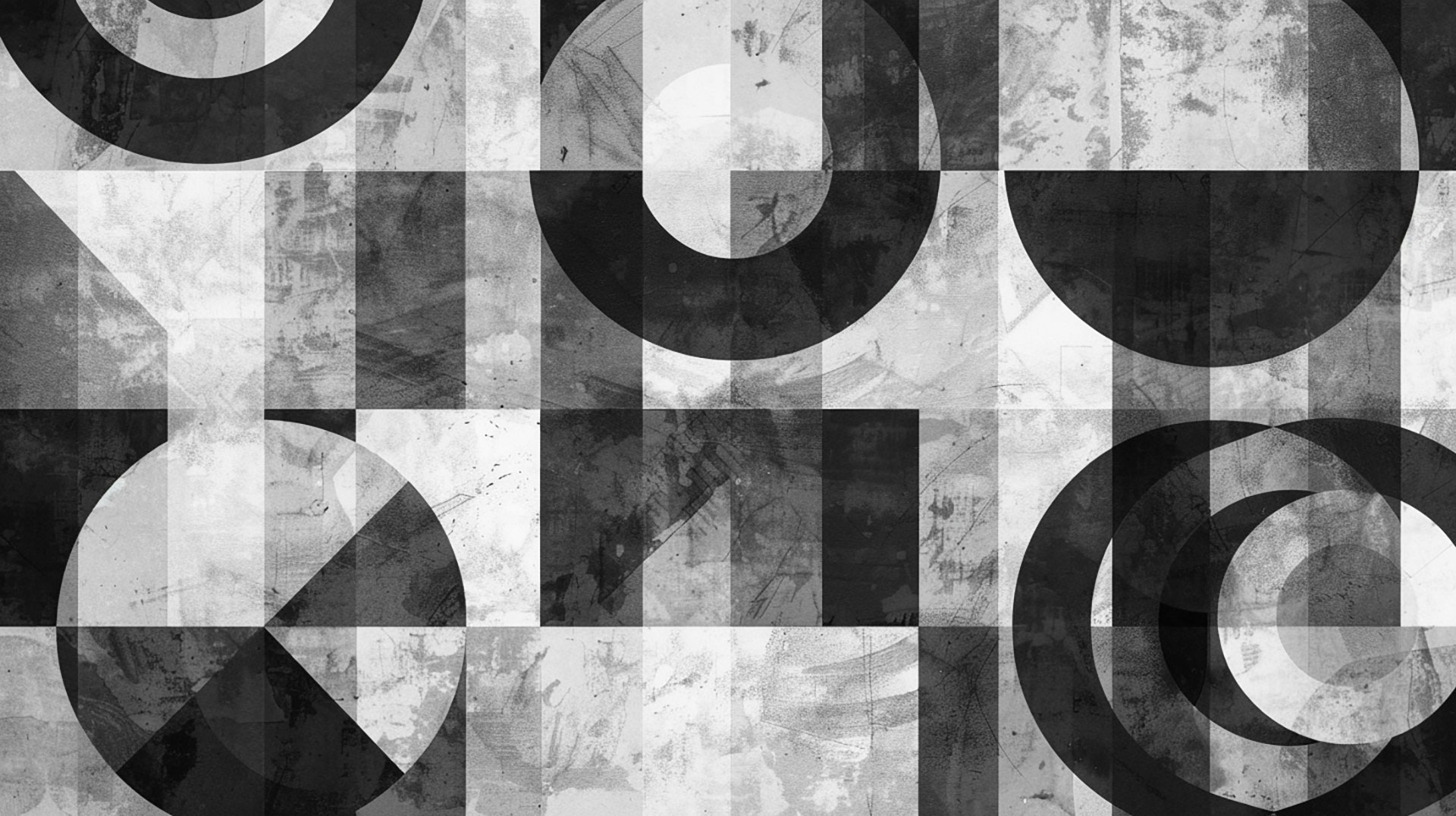 Stunning Black and White Geometric AI Image for PC