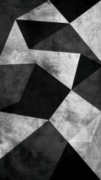 Free Download Black and White Geometric AI Mobile Wallpaper