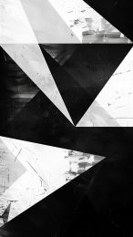 Elegant Black and White Geometric AI Wallpaper for Mobile Devices