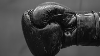 Black Boxing Punch: Action-Packed Desktop Background