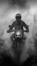 4K Black Dirt Bike Mobile Background for Android Devices