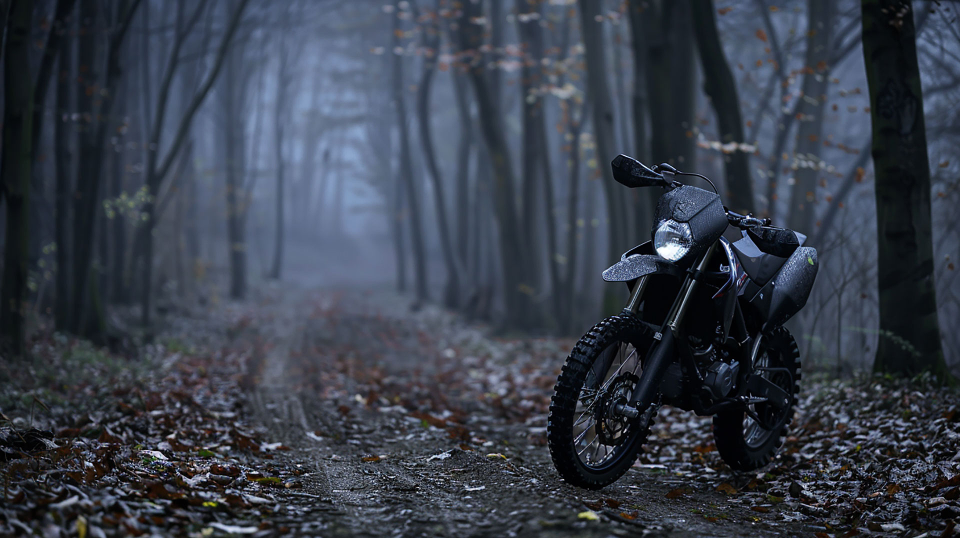 Bold Black Dirt Bike Wallpaper for Xiaomi Devices: HD