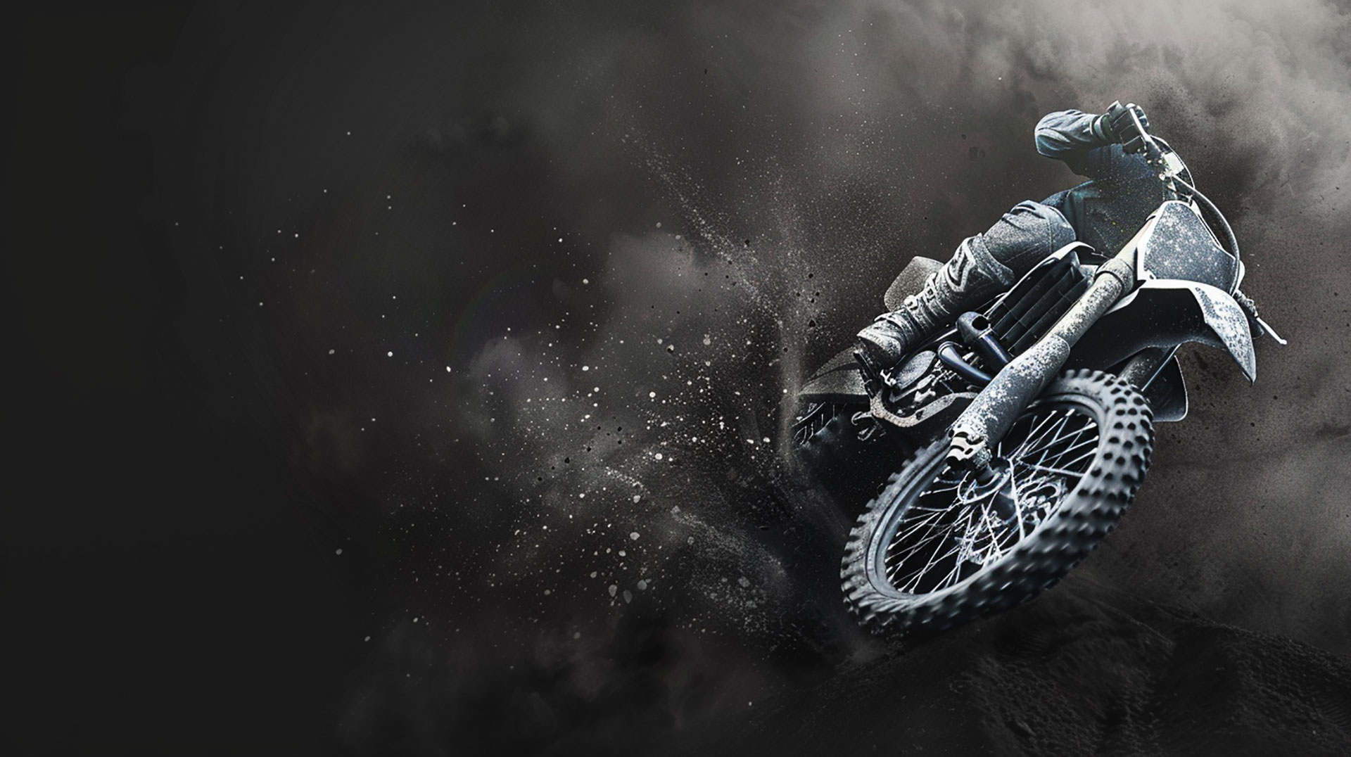 Ultra HD Black Dirt Bike Wallpaper for Samsung Devices