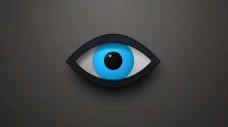 Dark Black Evil Eye AI HD Wallpaper