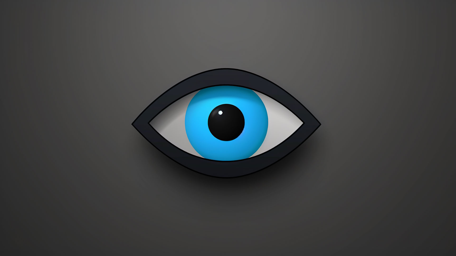 Dark Black Evil Eye AI HD Wallpaper