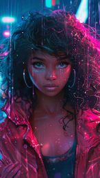 Beautiful Black Girl iPhone Wallpaper in HD