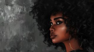 Black Girl AI Image: Ultra HD Wallpaper for Download