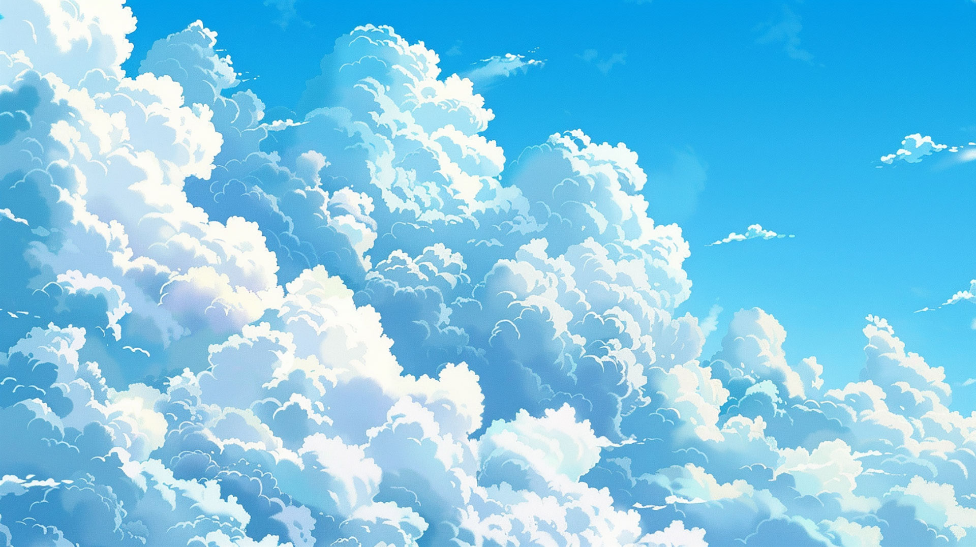 Blue Clouds AI Photos: 1920x1080 HD