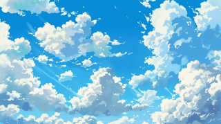 Blue Clouds AI Wallpaper: HD Desktop Collection