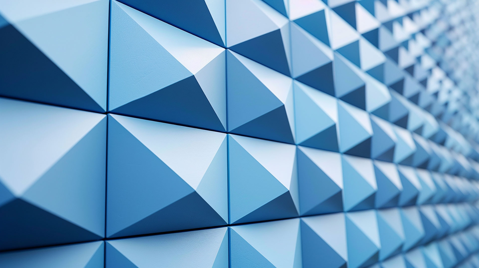 1920x1080 Blue Geometric AI Wallpaper for Desktop