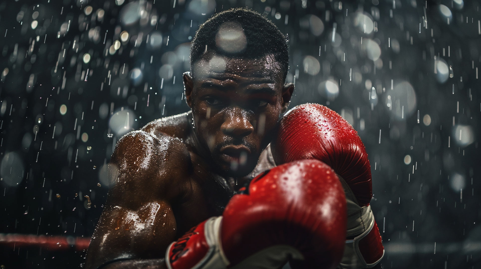 Boxer Punching: Action-Packed Desktop Background