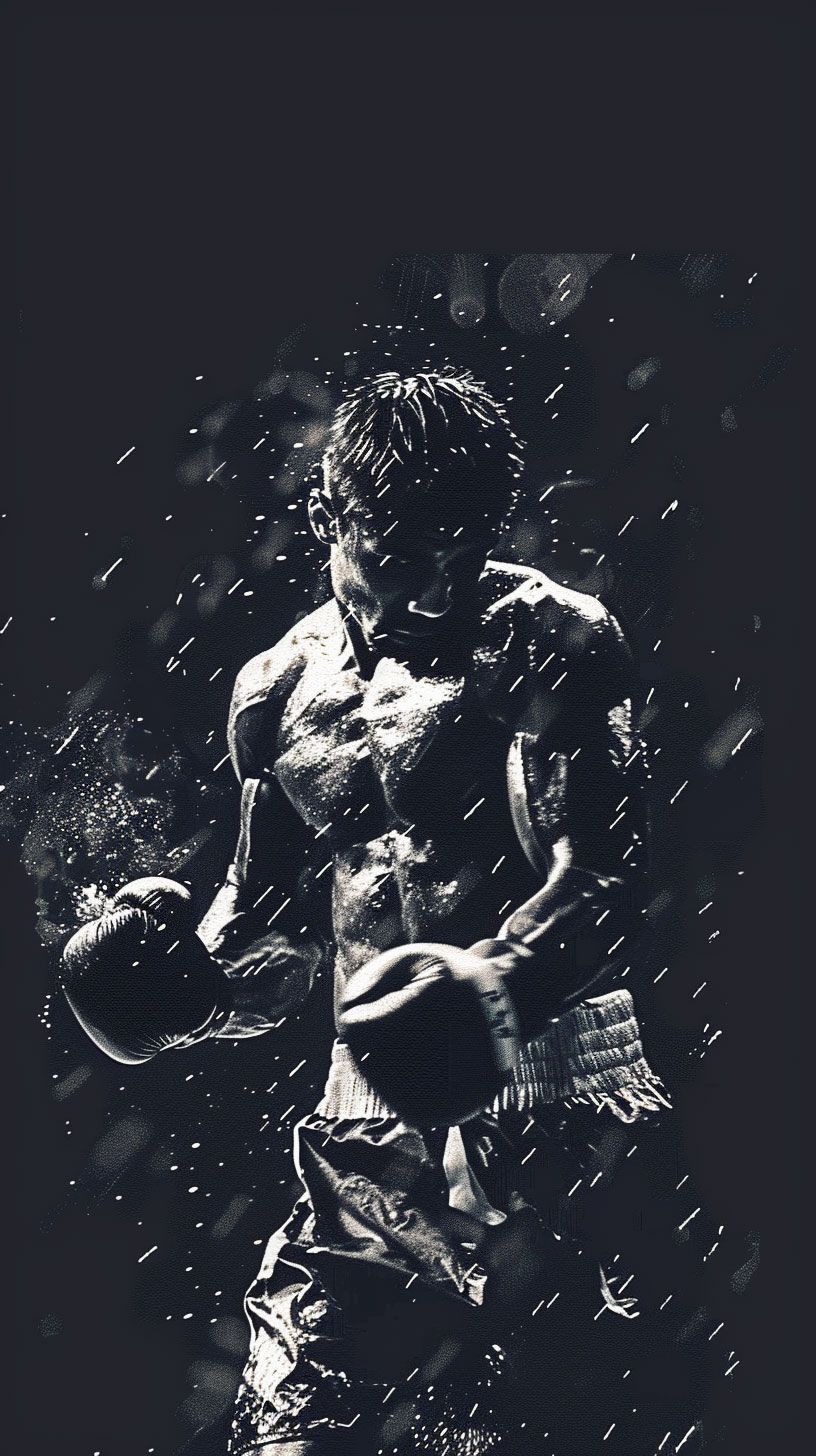 Mobile Wallpaper: Dynamic Boxer Image