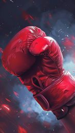 Boxing Cartoon Character: Mobile Background