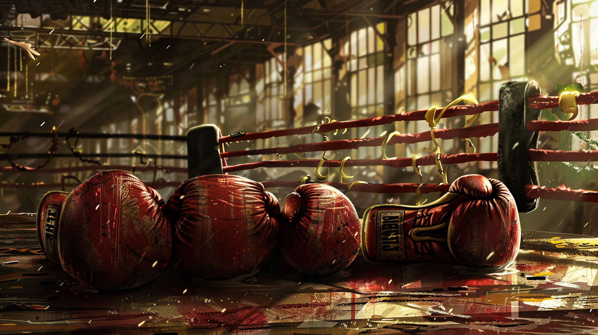 Dynamic Boxing Gloves Wallpaper: 16:9 HD Desktop