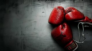 Sleek Boxing Gloves: HD Desktop Background