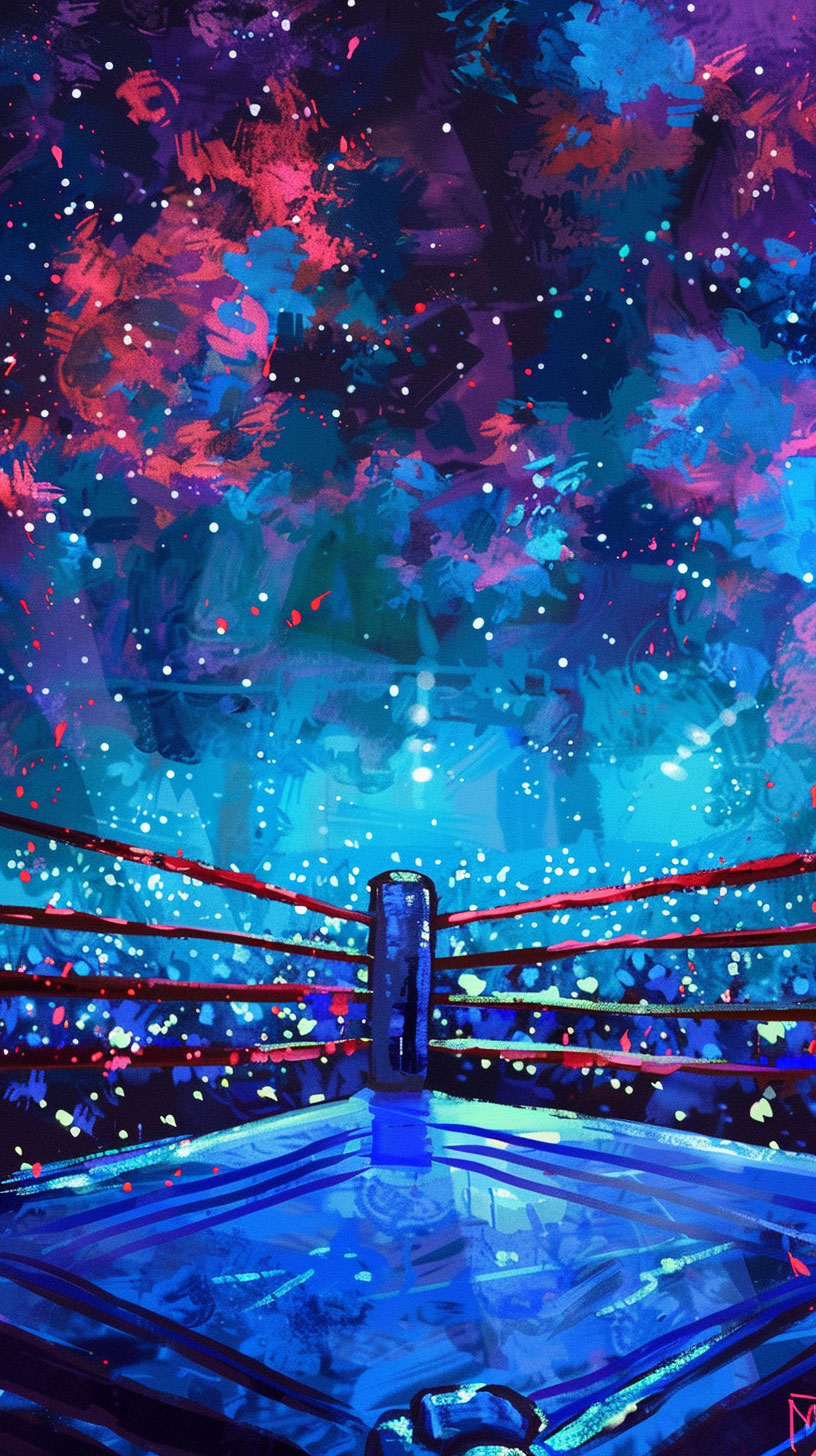 HD Boxing Ring: Mobile Screen Background