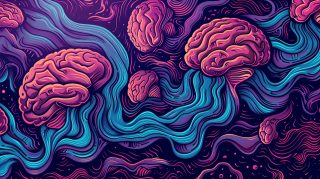 High-Resolution Aesthetic Brain Desktop Background