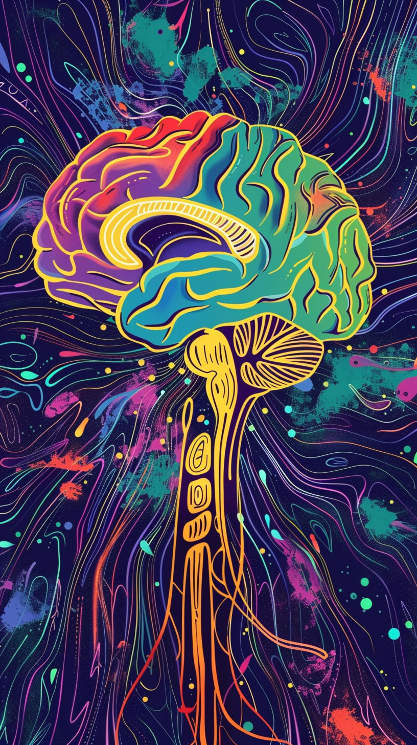 Aesthetic Brain Art Wallpaper for Android