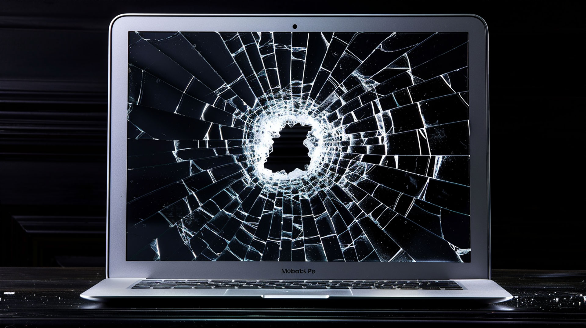 Broken MacBook Screen Wallpaper HD Free Download