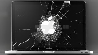 Digital Art Broken MacBook Screen Wallpaper HD