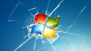 4K Broken PC Windows Screen Background Free