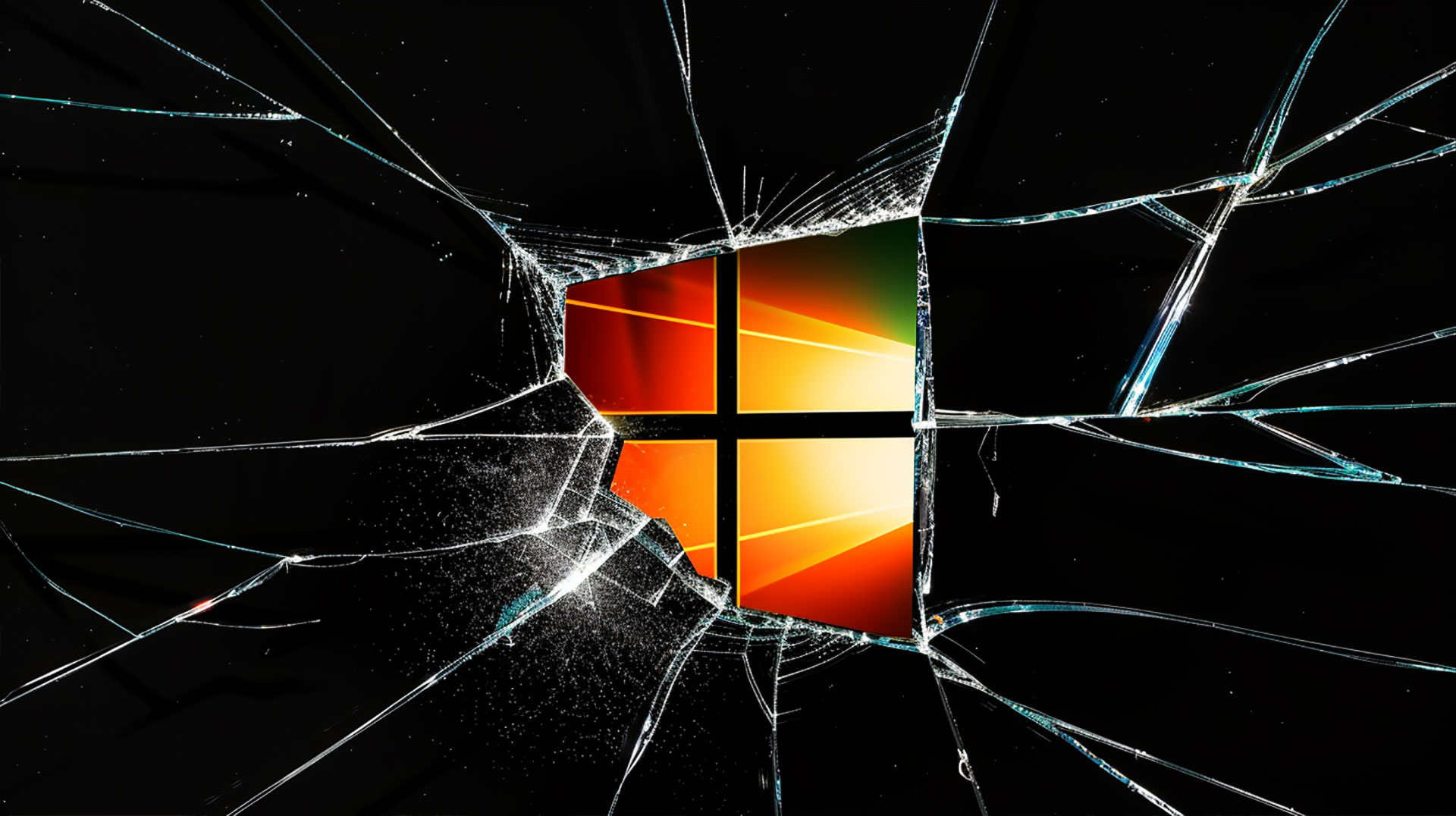 Download Broken PC Windows Screen Wallpaper