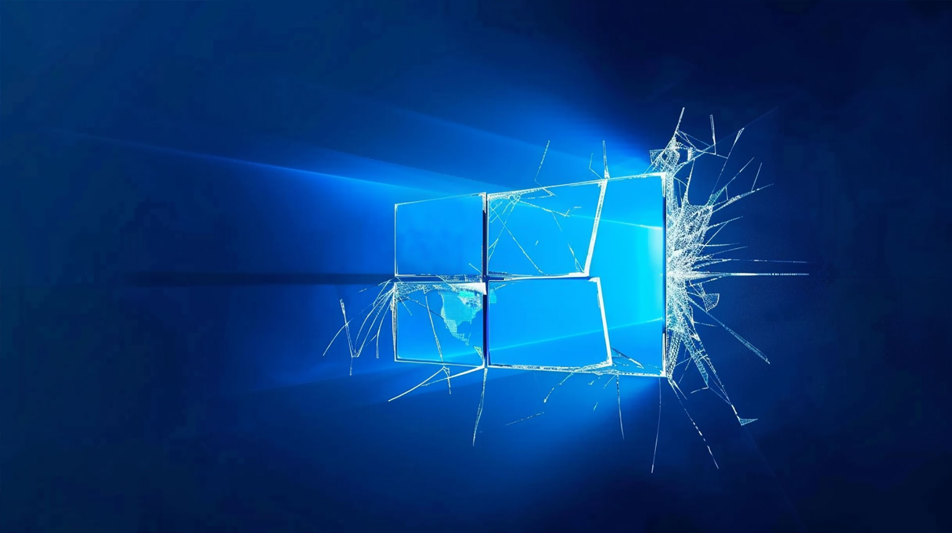 Broken Screen Windows 10 Wallpaper Free Download