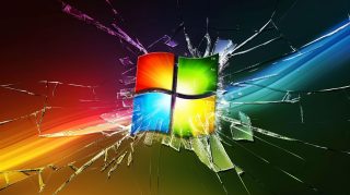 4K Broken Screen Background for Windows 10