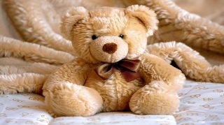 Adorable Brown Teddy Bear AI Image for Desktop