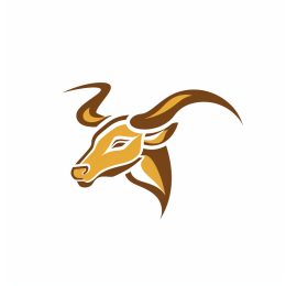 Stylish Bull Horns Logo for Modern Brands