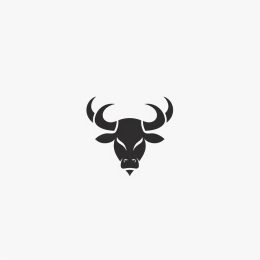 Premium Bull Horns Symbol for Brand Identity