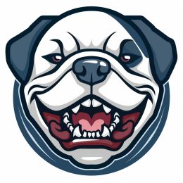 High-Resolution Bulldog Baseball Logo for Sports Teams