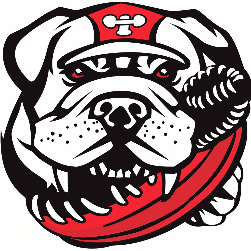 Fierce Bulldog Baseball Emblem for Team Identity