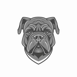 AI Bulldog Logo: High-Quality Brand Symbol Design